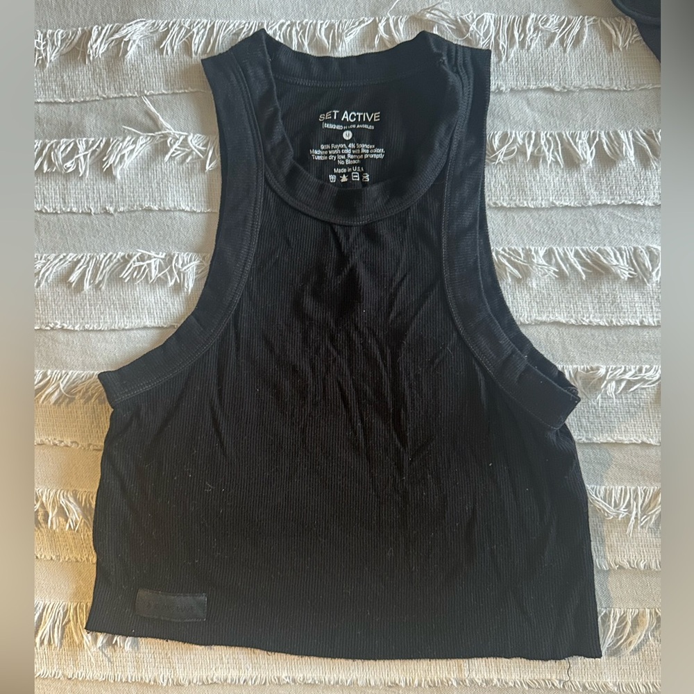 Set Active Ribbed Modal Racer Tank - Picture 3 of 6
